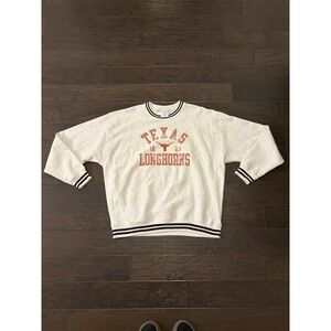Champion Cream Texas Longhorns Sweatshirt with Orange Lettering